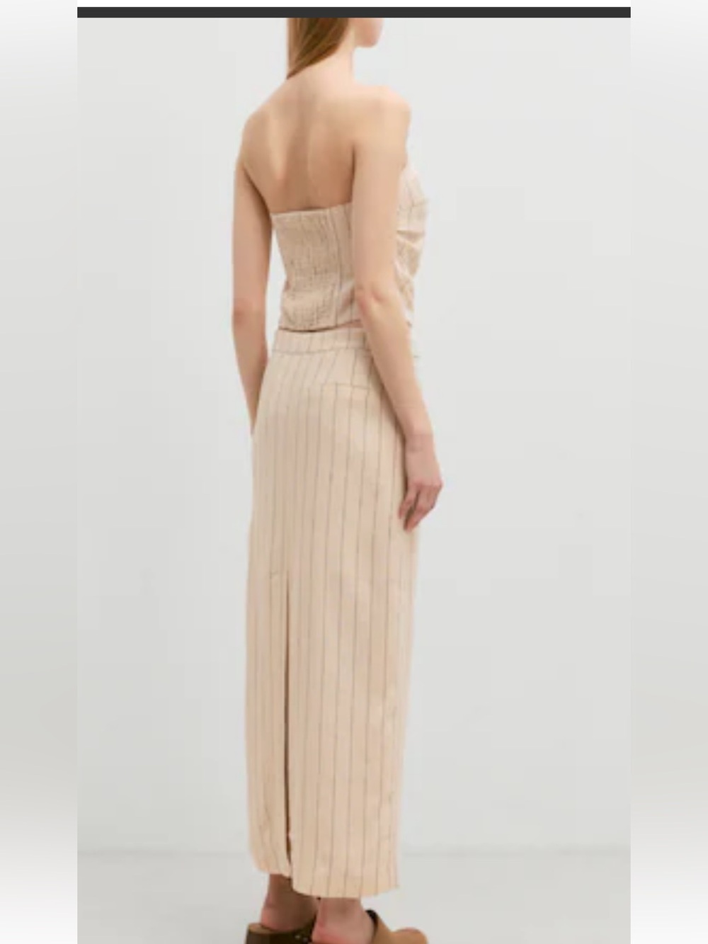 Anthropologie/Maison d’ Amelie Tailored Pinstripe Skirt